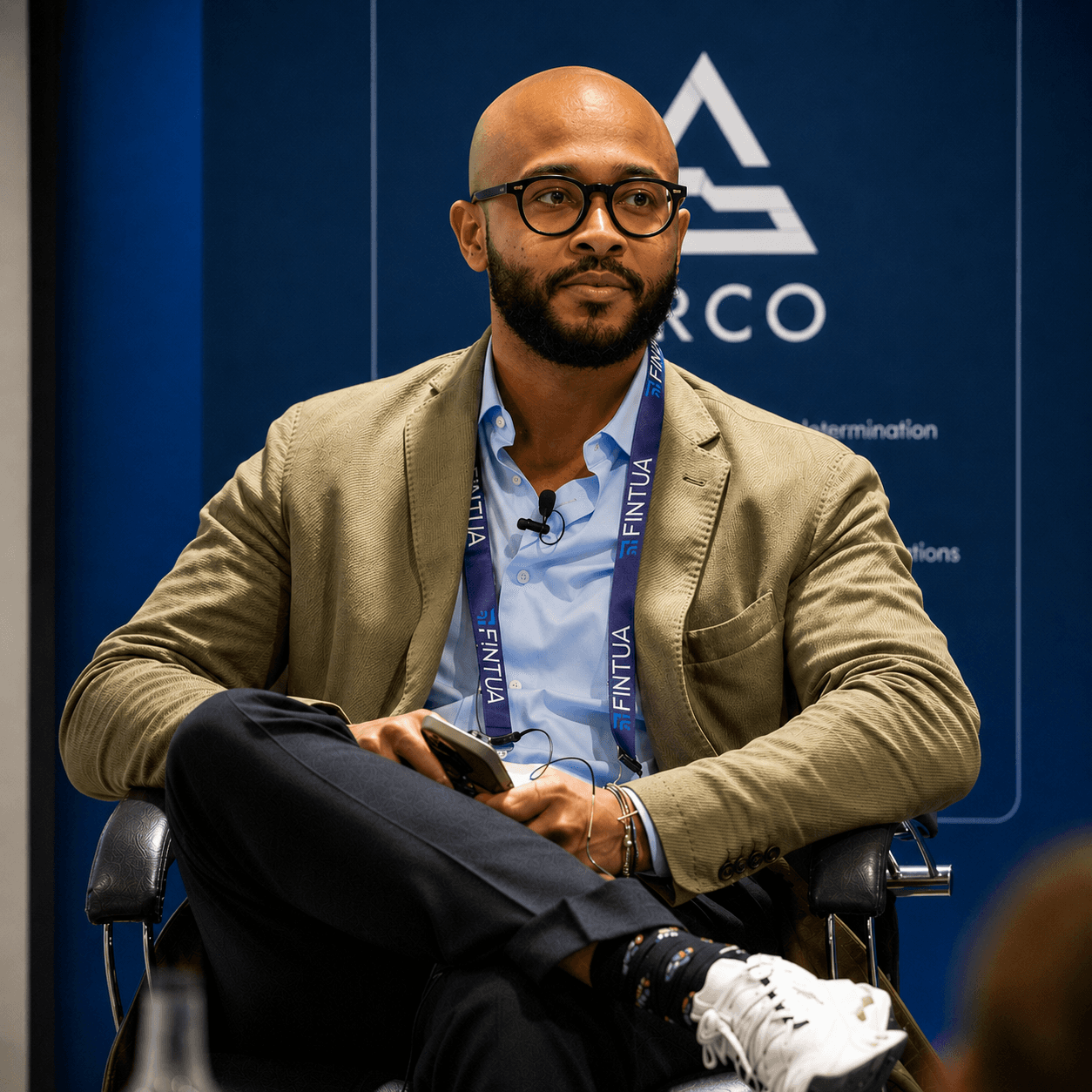 Nahim Sayed, founder of Kehai, speaking on an indirect tax panel.